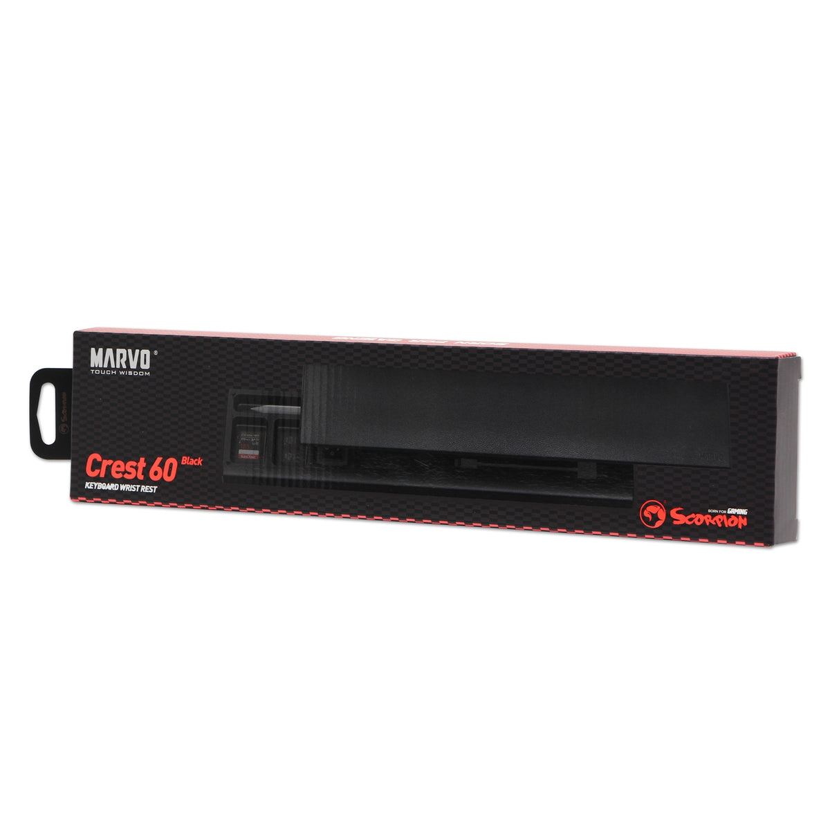Marvo Scorpion K002 Crest 60 | Keyboard wrist rest | Padded | Black