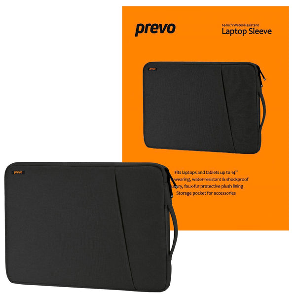 prevo LB007 | Laptop sleeve | Cushioned lining | 14 inch, Black
