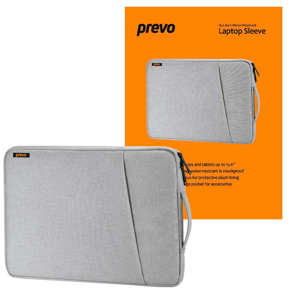 prevo LB007 | Laptop sleeve | Cushioned lining | 15.6 inch, Light Grey