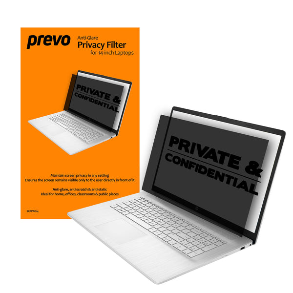 PREVO SCRPRO14 | Laptop privacy filter | 14 inch 16:9 | Anti-glare