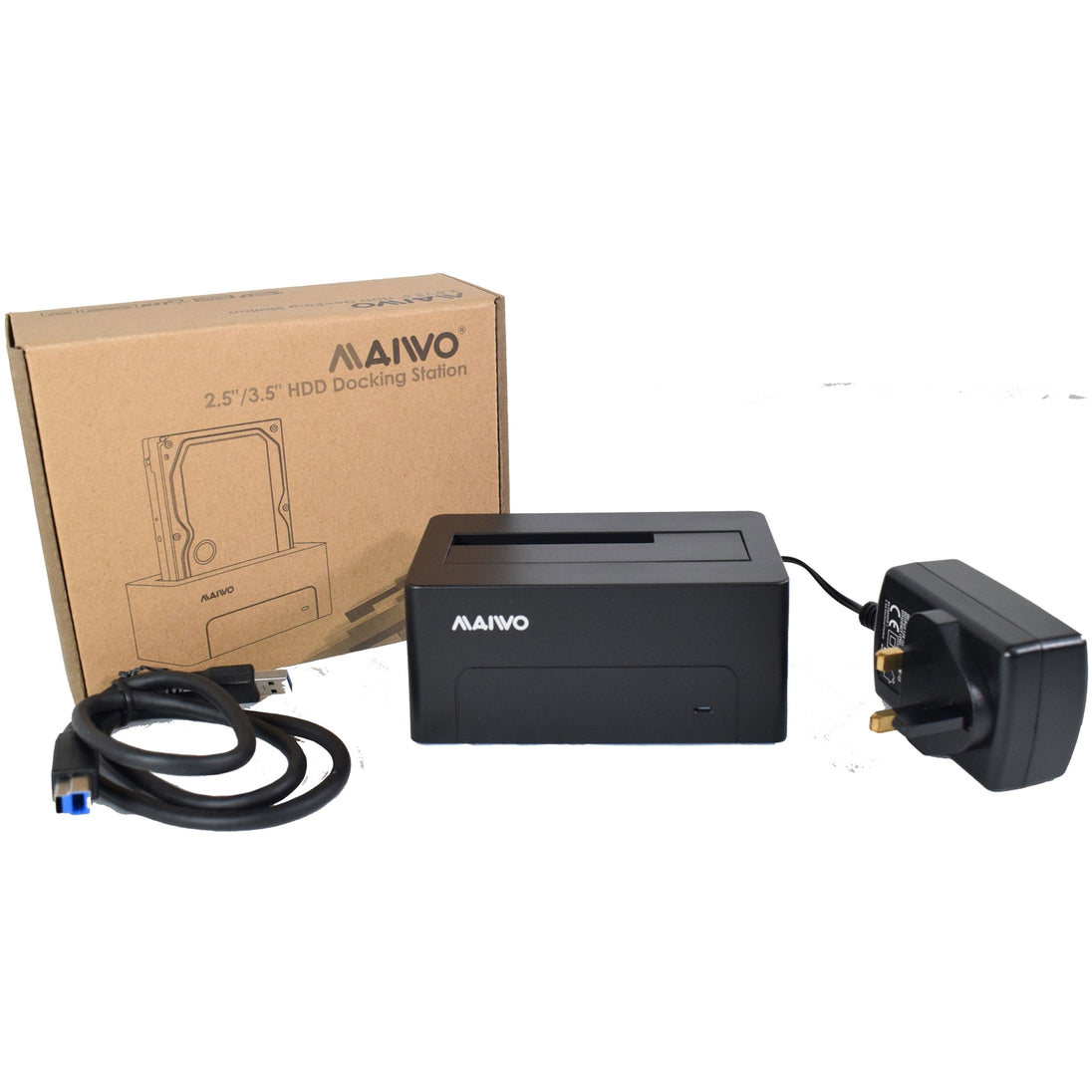 Maiwo K308 | USB 3.0 hard drive dock | SATA HDD and SSD | 2.5 and 3.5 inch