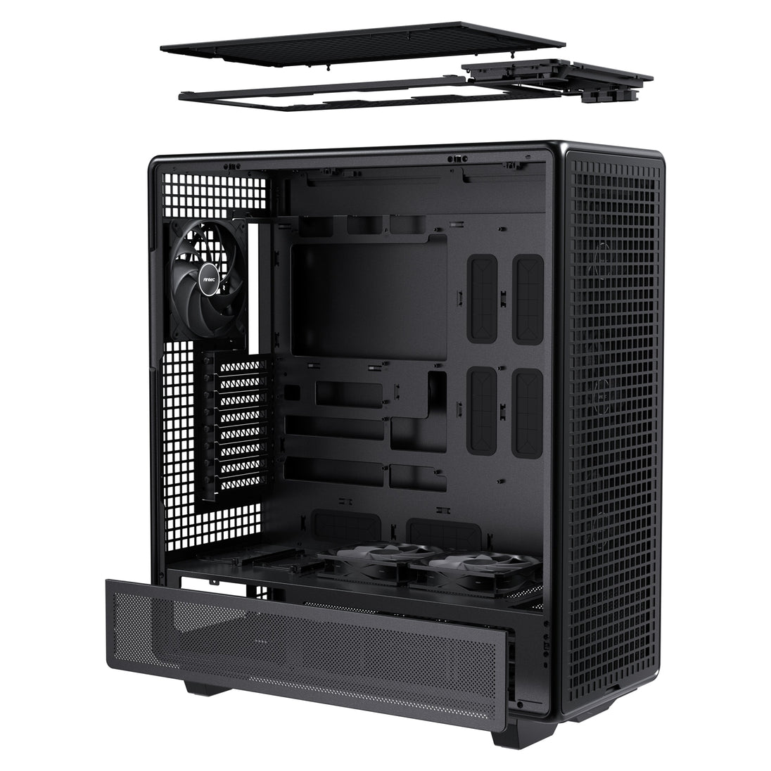 Antec 900 | Full tower PC case | 6 pre-installed fans | Black