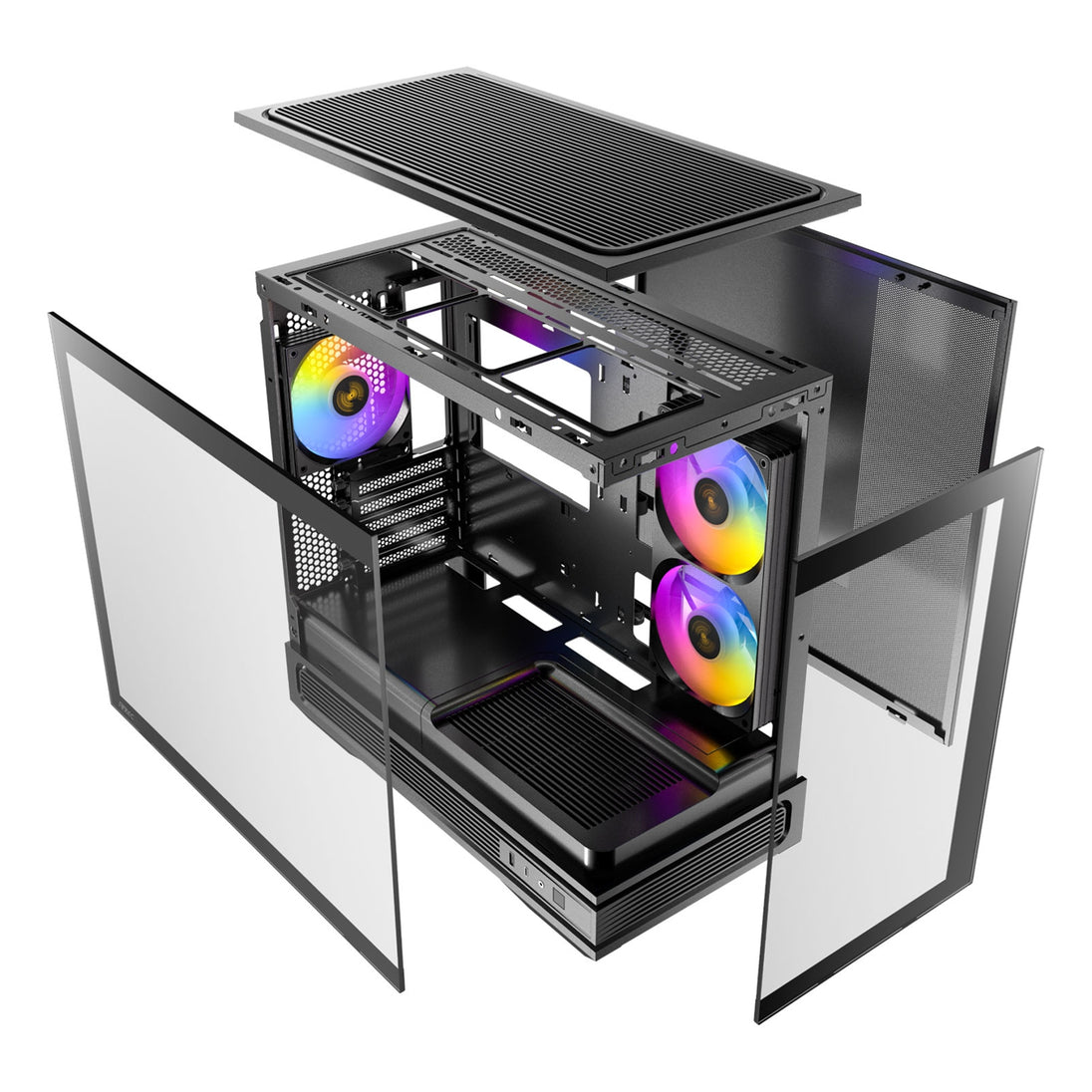 Antec Constellation C2M | Micro-ATX PC case | ARGB fans | Black