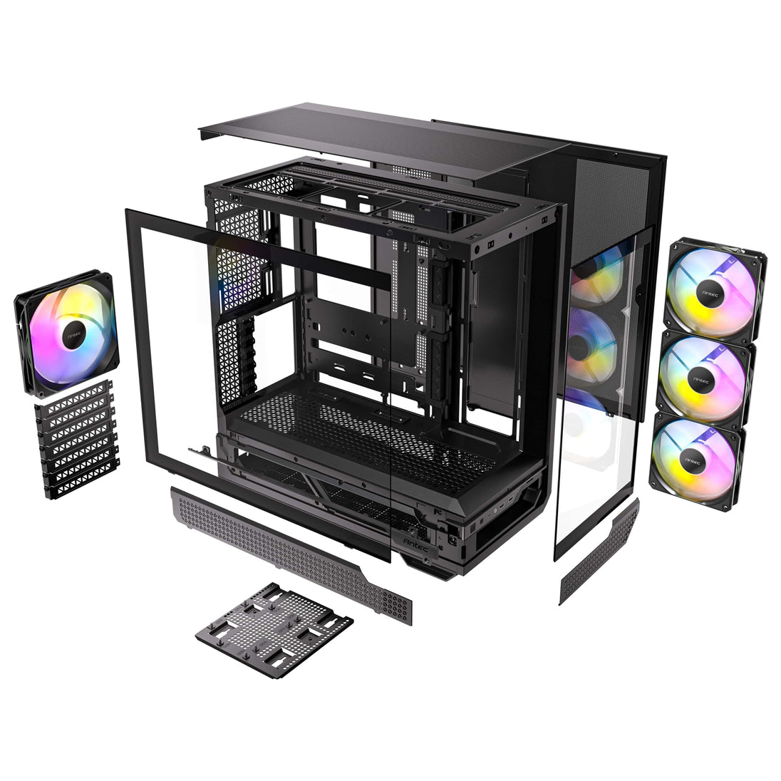 Antec Constellation C7 ARGB | Mid tower PC case | 4 ARGB fans | E-ATX | Black