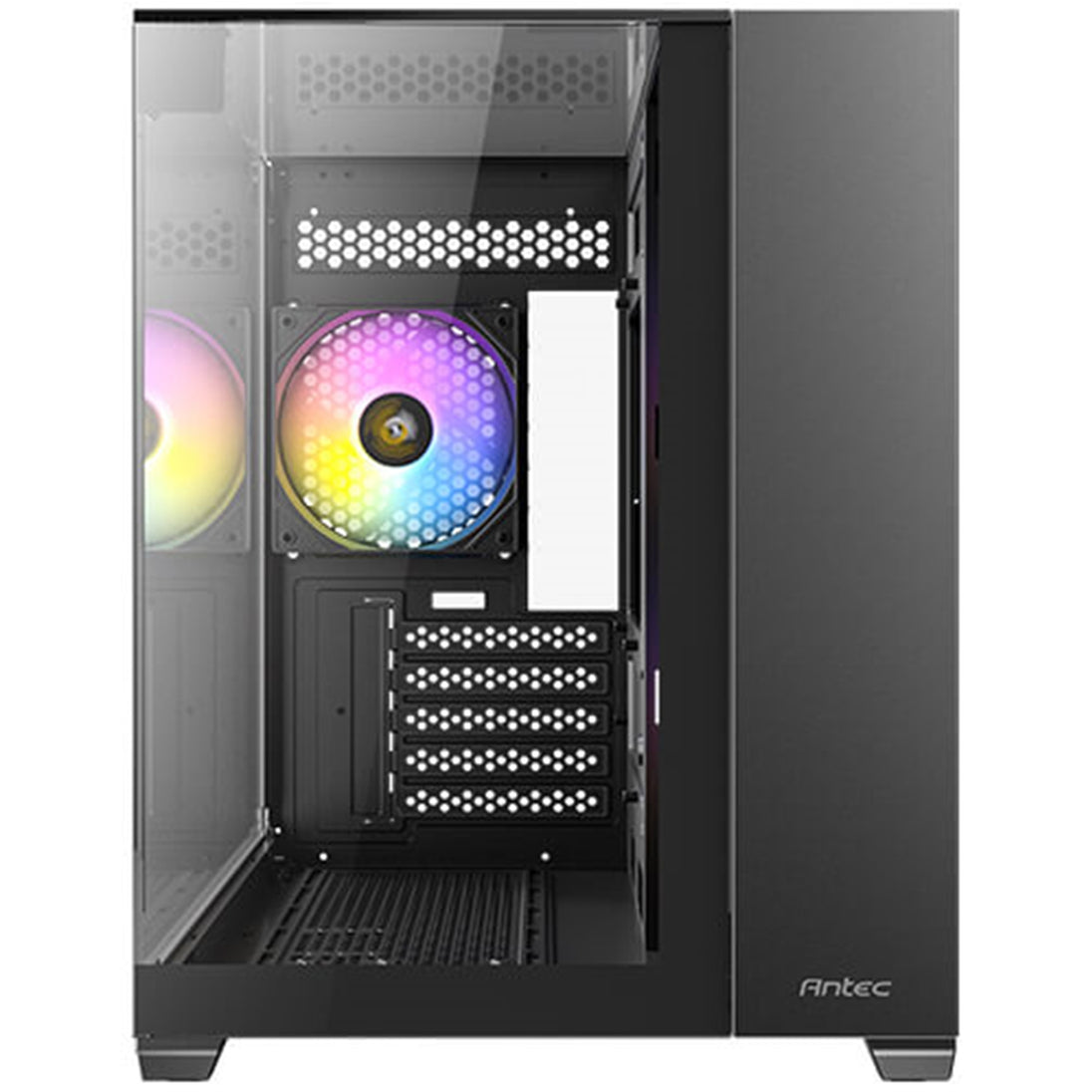 Antec CX600M Trio ARGB | Micro-ATX dual-chamber case | 3 x 120mm fans | Black