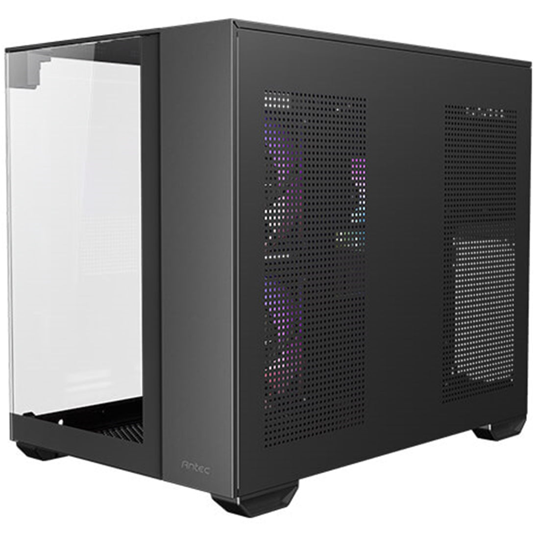 Antec CX600M Trio ARGB | Micro-ATX dual-chamber case | 3 x 120mm fans | Black