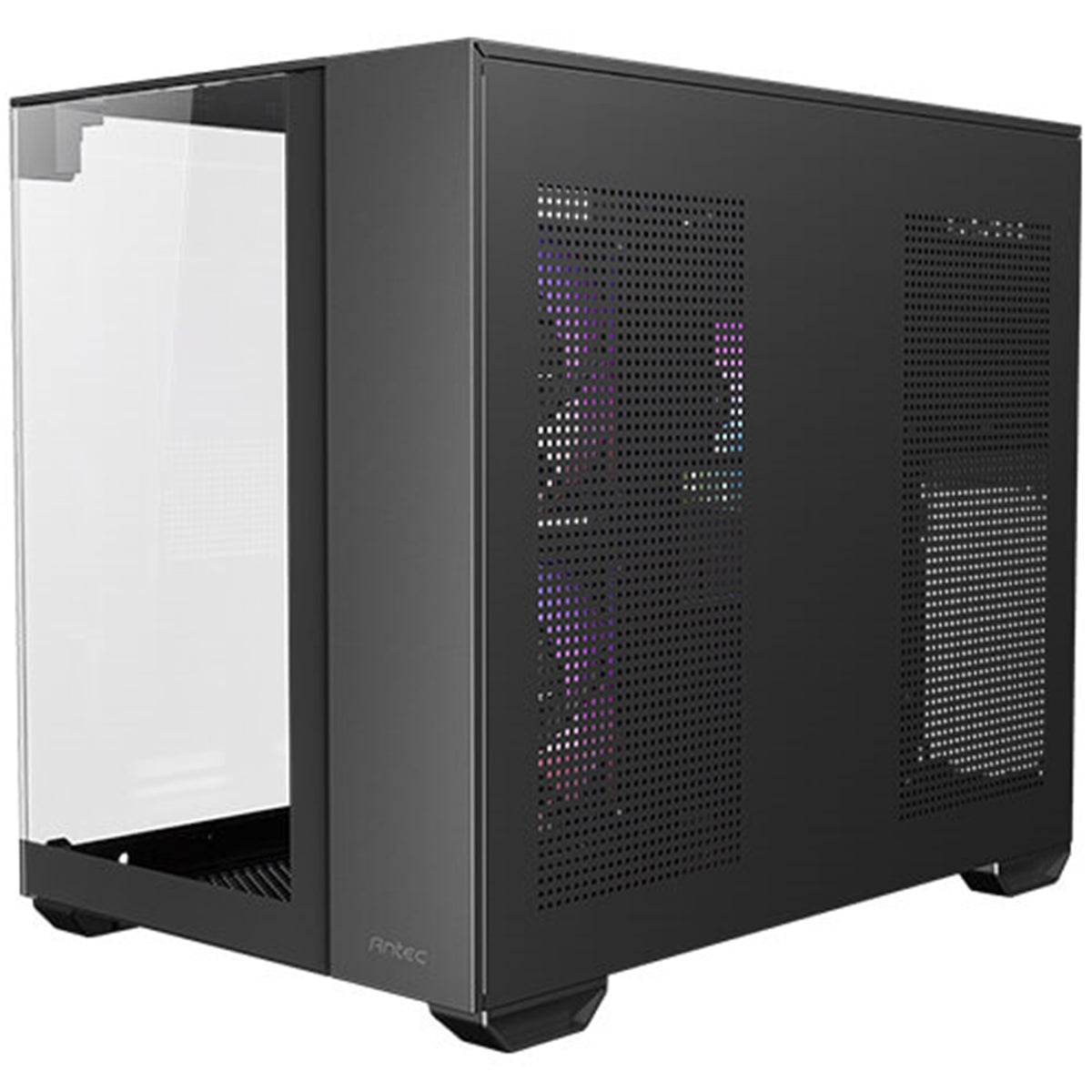 Antec CX600M Trio ARGB | Micro-ATX dual-chamber case | 3 x 120mm fans | Black