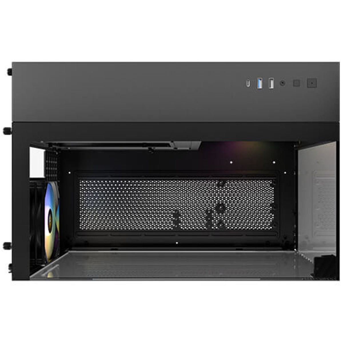 Antec CX600M Trio ARGB | Micro-ATX dual-chamber case | 3 x 120mm fans | Black