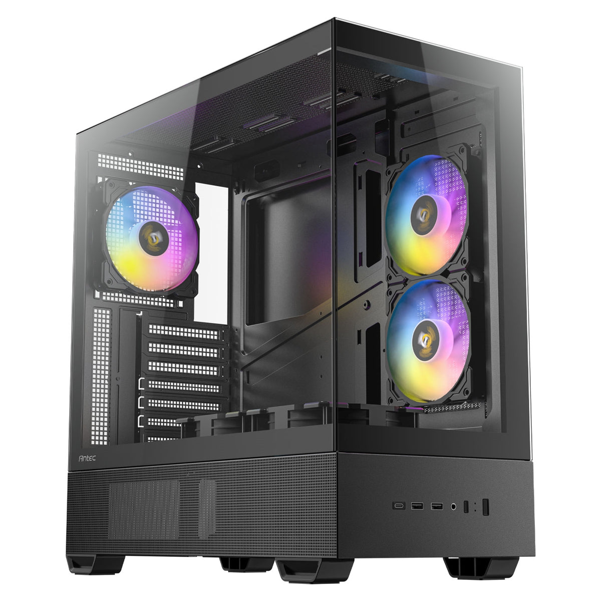 Antec CX705 ARGB | Mid tower PC case | 5 PWM fans | Panoramic glass | Black