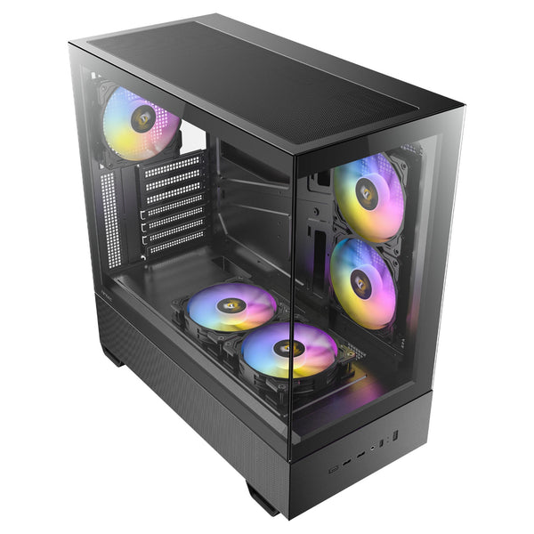 Antec CX705 ARGB | Mid tower PC case | 5 PWM fans | Panoramic glass | Black