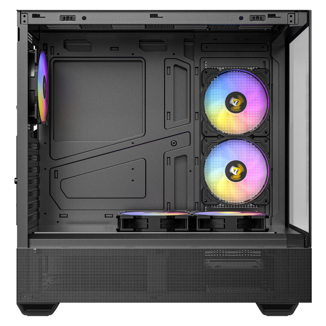 Antec CX705 ARGB | Mid tower PC case | 5 PWM fans | Panoramic glass | Black
