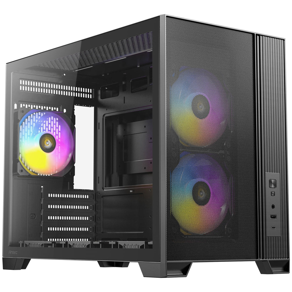 Antec FLUX M | Micro-ATX PC case | Six PWM fans | Black