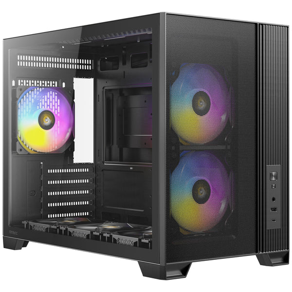 Antec FLUX M | Micro-ATX PC case | Six PWM fans | Black