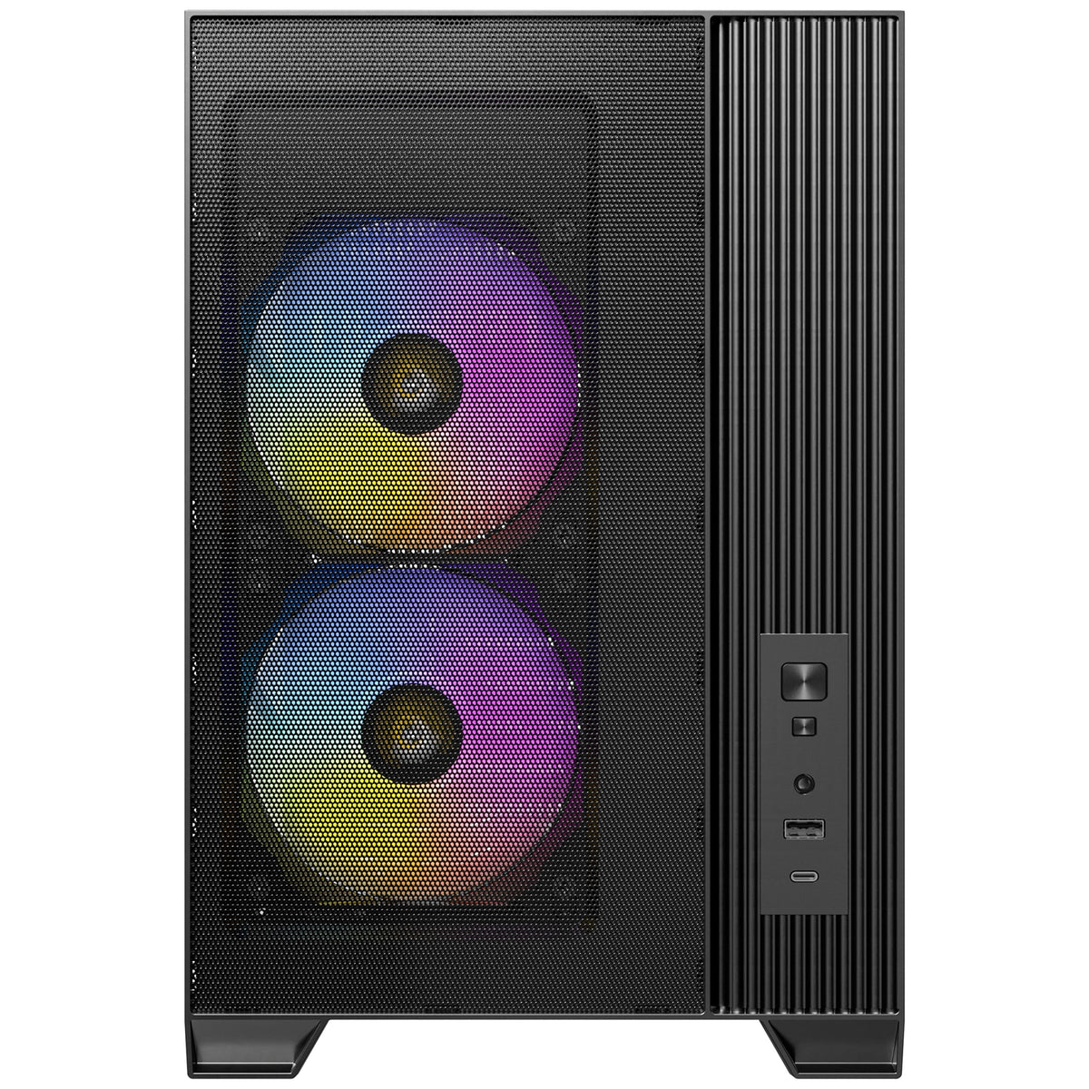 Antec FLUX M | Micro-ATX PC case | Six PWM fans | Black