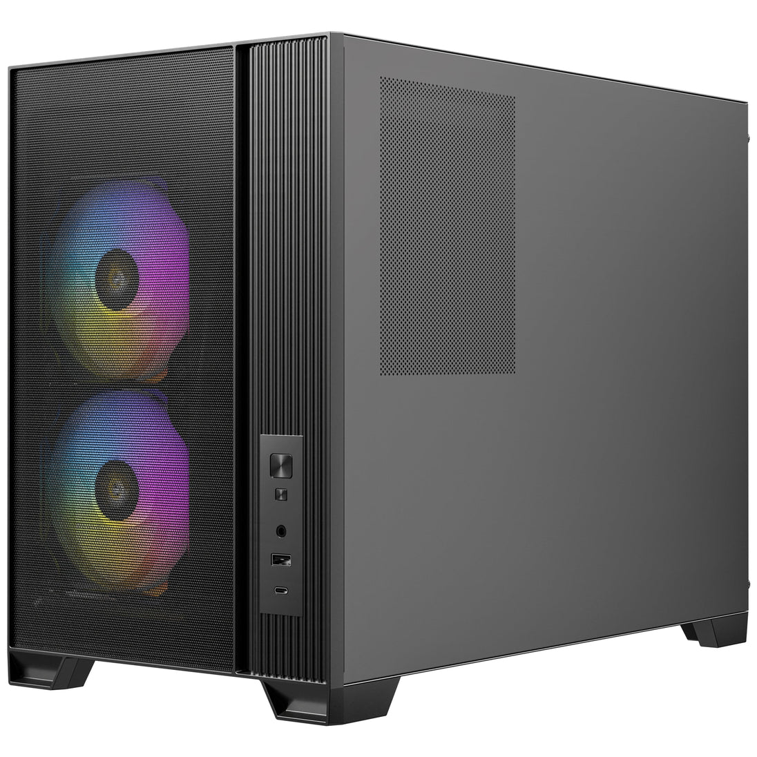 Antec FLUX M | Micro-ATX PC case | Six PWM fans | Black