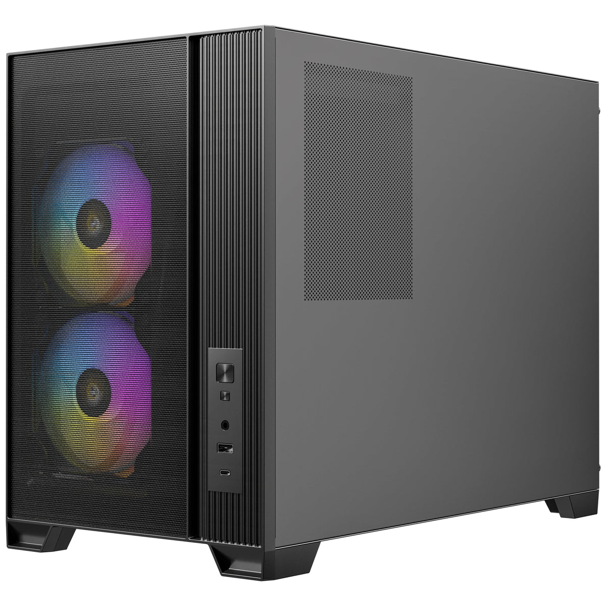 Antec FLUX M | Micro-ATX PC case | Six PWM fans | Black