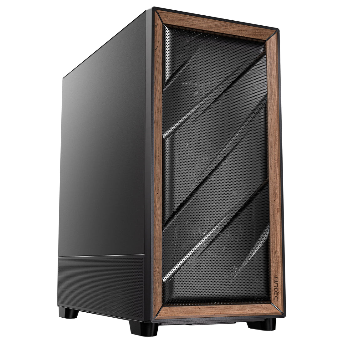 Antec FLUX SE | Mid tower PC case | 5 PWM fans | Walnut and black