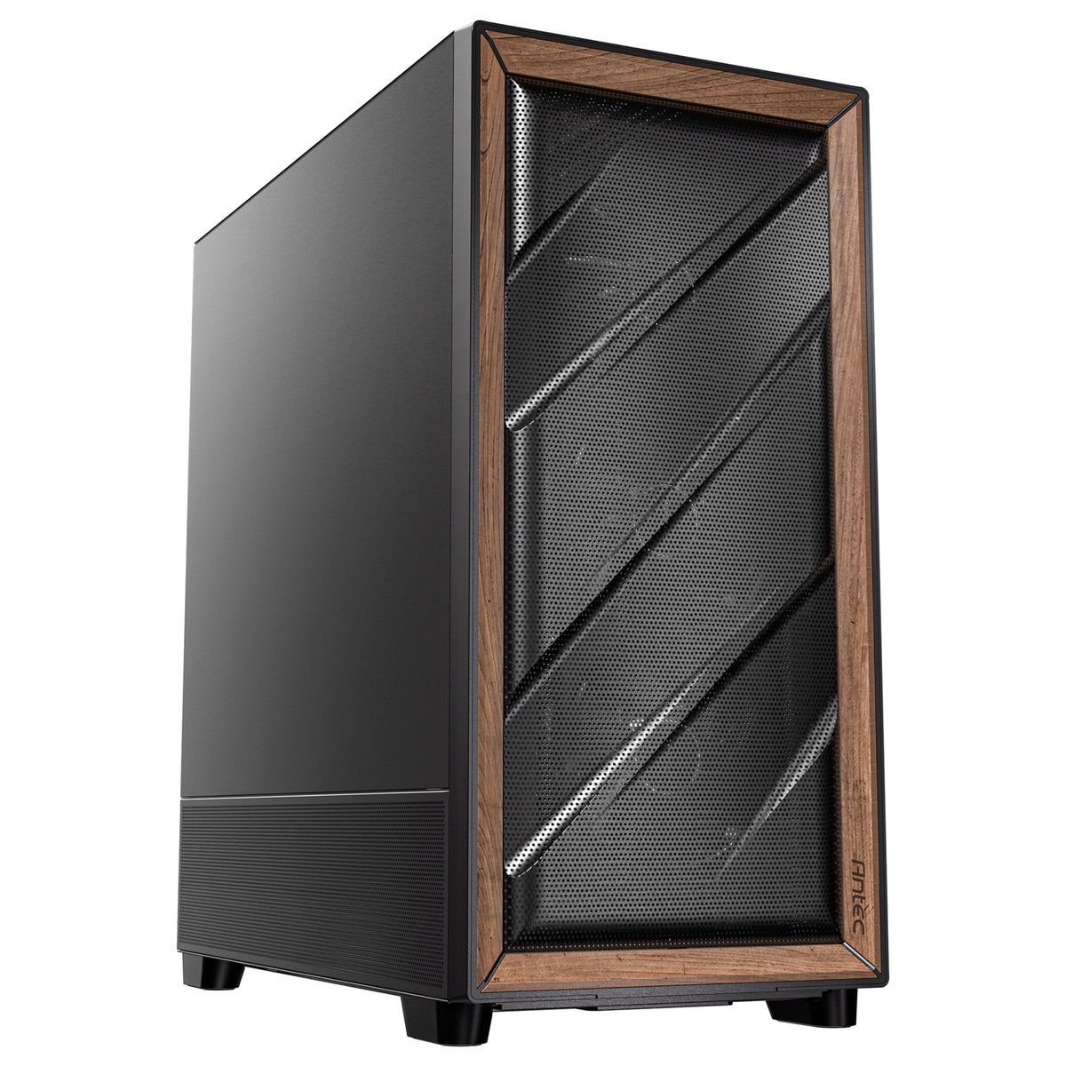 Antec FLUX SE | Mid tower PC case | 5 PWM fans | Walnut and black