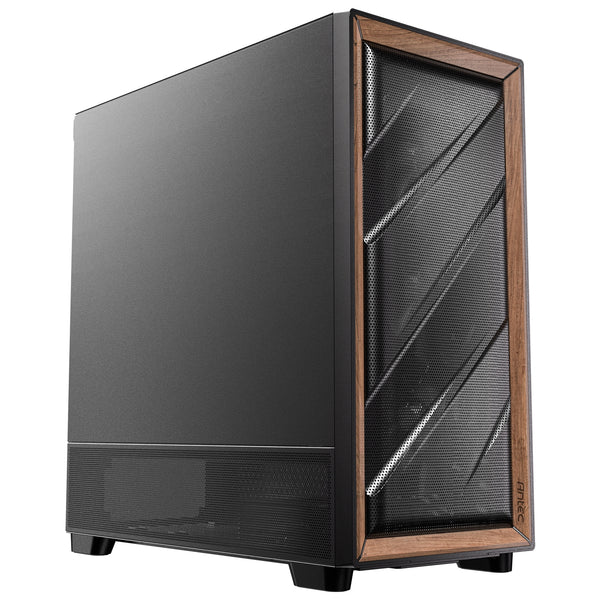 Antec FLUX SE | Mid tower PC case | 5 PWM fans | Walnut and black