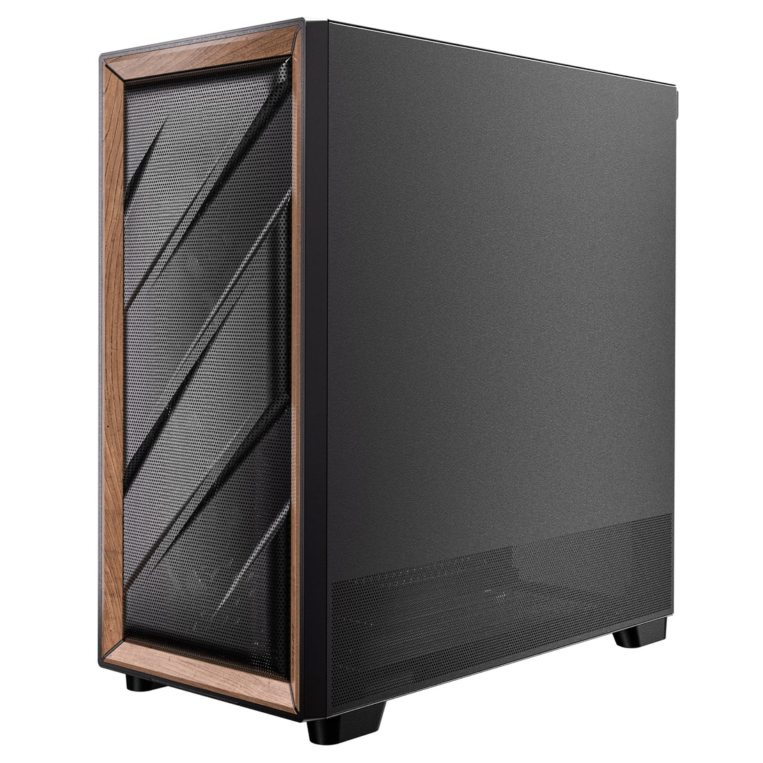 Antec FLUX SE | Mid tower PC case | 5 PWM fans | Walnut and black