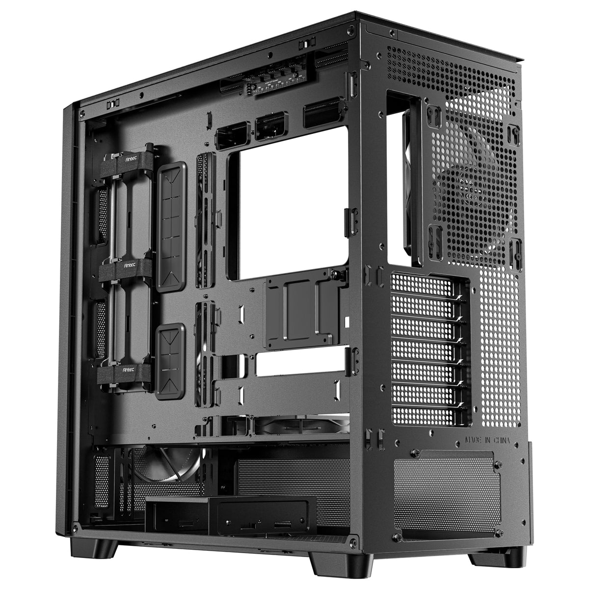 Antec FLUX SE | Mid tower PC case | 5 PWM fans | Walnut and black