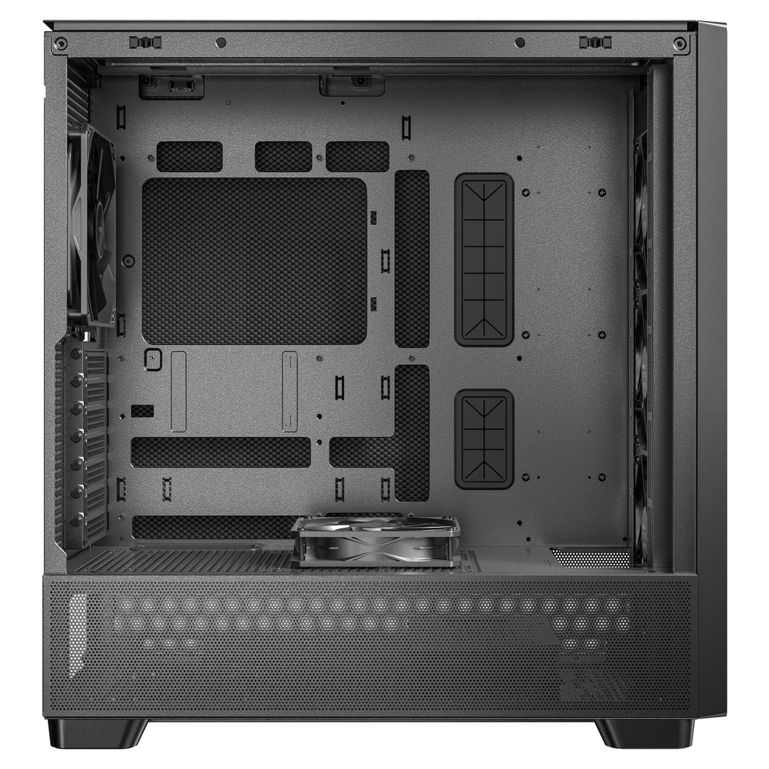 Antec FLUX SE | Mid tower PC case | 5 PWM fans | Walnut and black