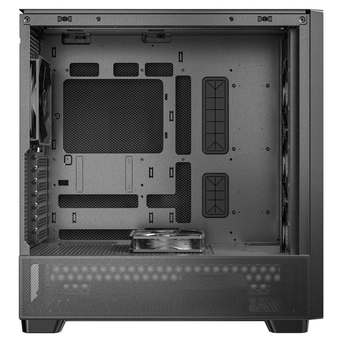 Antec FLUX SE | Mid tower PC case | 5 PWM fans | Walnut and black
