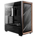Antec FLUX | Mid tower PC case | E-ATX support | Black with walnut wood