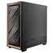Antec FLUX | Mid tower PC case | E-ATX support | Black with walnut wood
