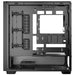 Antec FLUX | Mid tower PC case | E-ATX support | Black with walnut wood