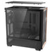 Antec FLUX | Mid tower PC case | E-ATX support | Black with walnut wood