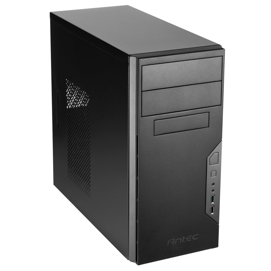 Antec VSK3000B-U3/U2 | Micro-ATX PC case | 1 USB 3.0 and 1 USB 2.0 | Black