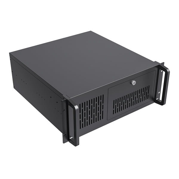 CiT 4U 500 | Rackmount server case | ATX support and 8 HDD bays | Black