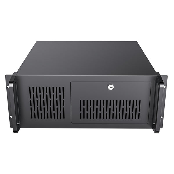 CiT 4U 500 | Rackmount server case | ATX support and 8 HDD bays | Black