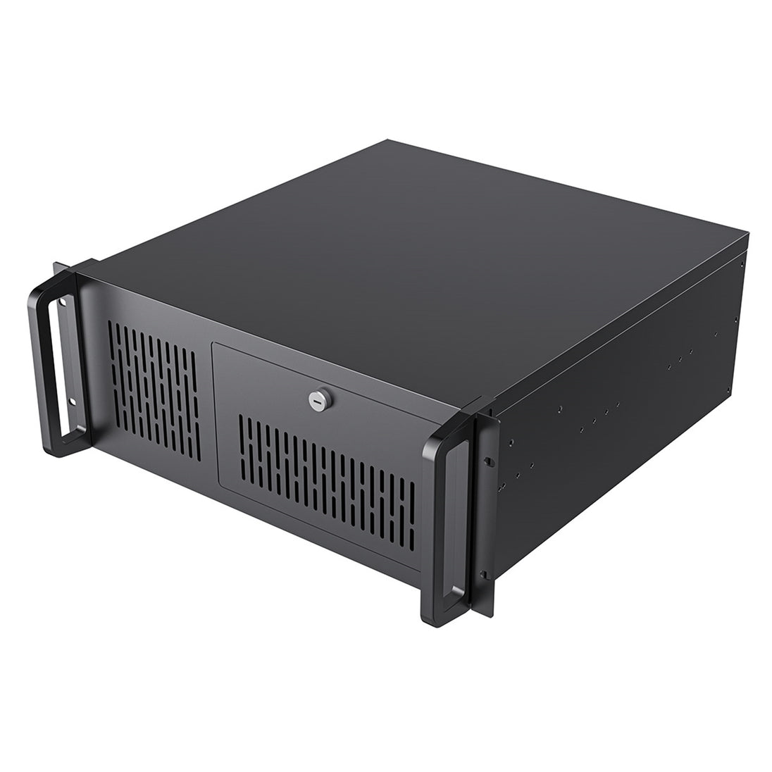 CiT 4U 500 | Rackmount server case | ATX support and 8 HDD bays | Black