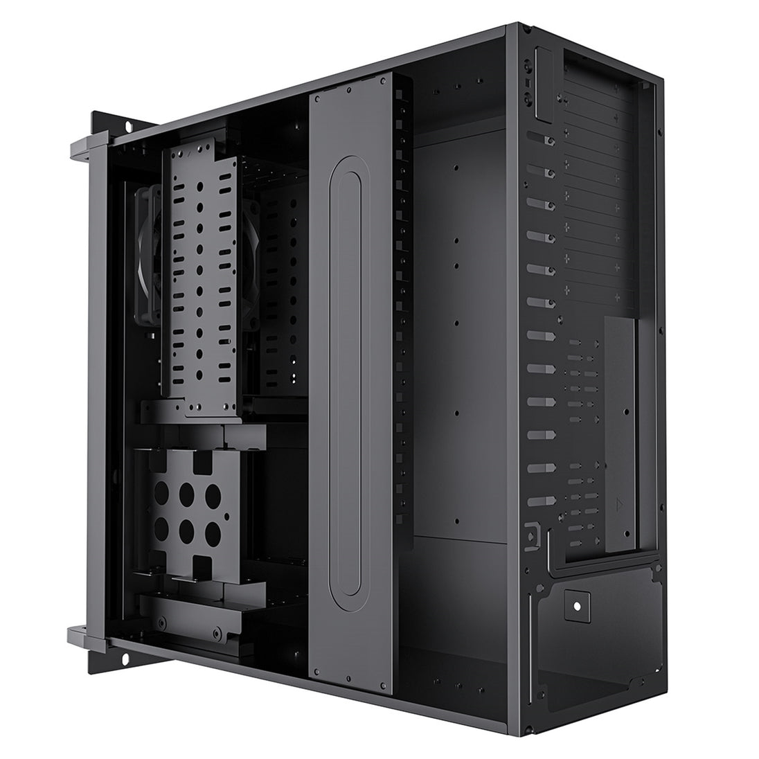 CiT 4U 500 | Rackmount server case | ATX support and 8 HDD bays | Black