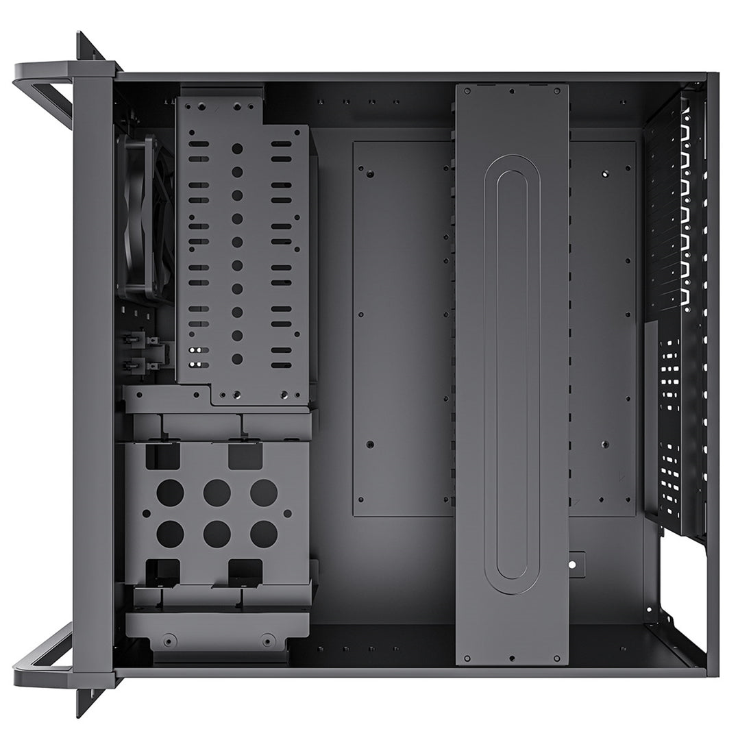 CiT 4U 500 | Rackmount server case | ATX support and 8 HDD bays | Black