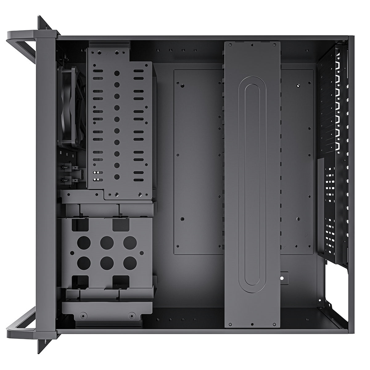 CiT 4U 500 | Rackmount server case | ATX support and 8 HDD bays | Black