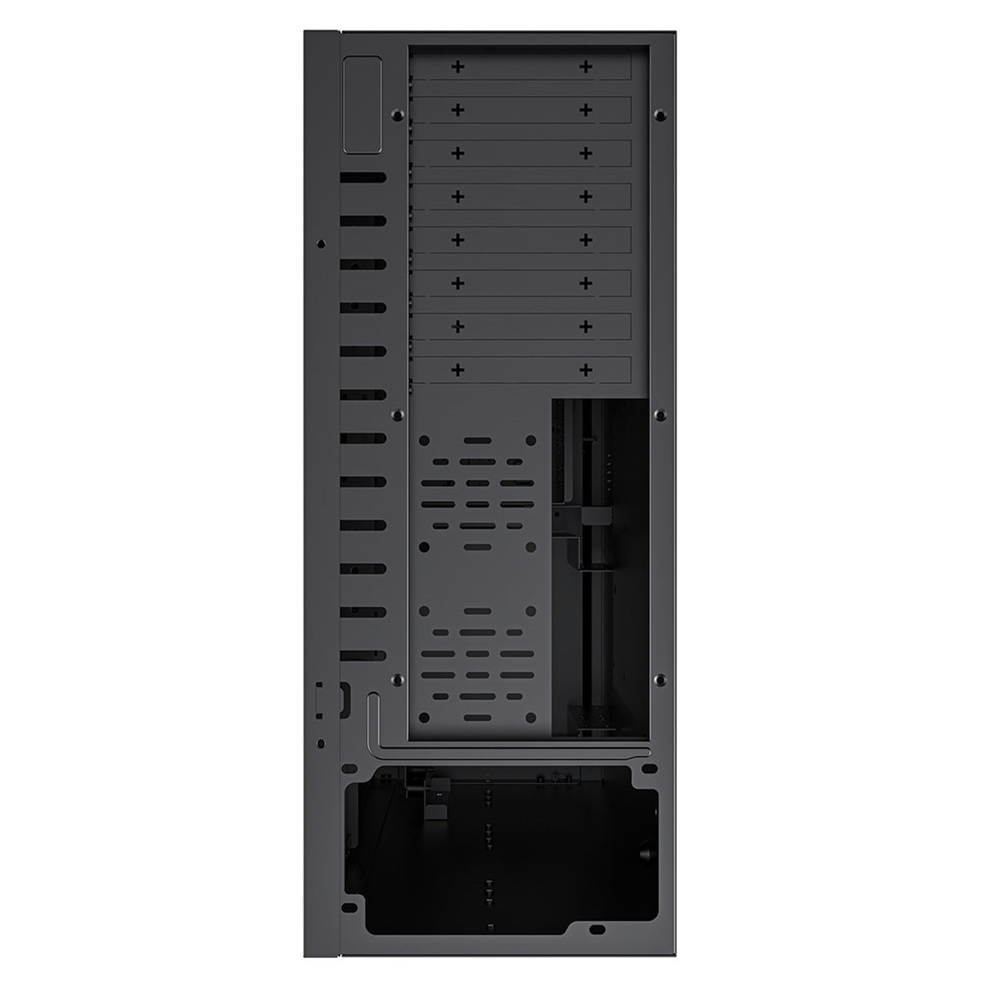 CiT 4U 500 | Rackmount server case | ATX support and 8 HDD bays | Black