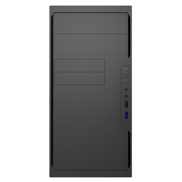 CiT Work | Micro-ATX PC case | USB 3.0 and HD audio | Black