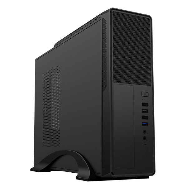 CiT S014C | Slim Micro ATX case | 300W PSU | Black