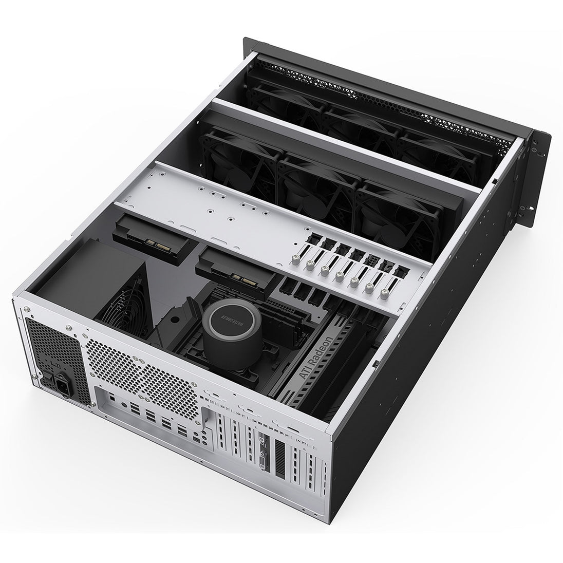 Codegen CSCG4U600GP | 4U rackmount server case | 600 mm deep | Black