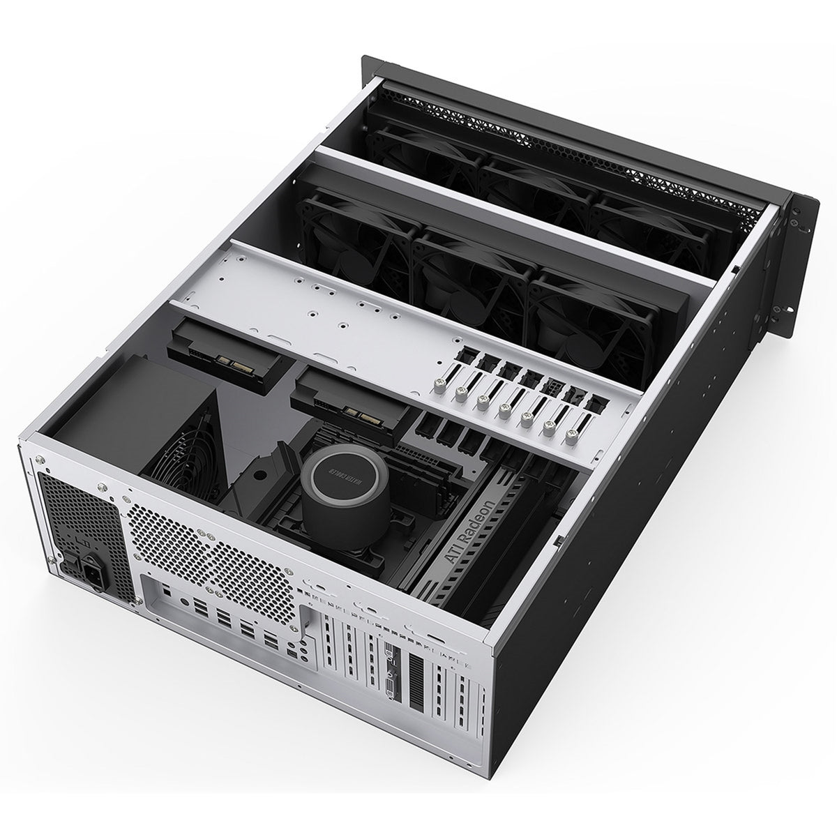 Codegen CSCG4U600GP | 4U rackmount server case | 600 mm deep | Black
