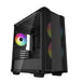 DeepCool CC360 ARGB | Micro-ATX PC case | 3 fans | Tempered glass | Black