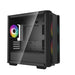 DeepCool CC360 ARGB | Micro-ATX PC case | 3 fans | Tempered glass | Black