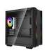 DeepCool CC360 ARGB | Micro-ATX PC case | 3 fans | Tempered glass | Black