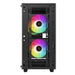 DeepCool CC360 ARGB | Micro-ATX PC case | 3 fans | Tempered glass | Black