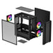 DeepCool CC360 ARGB | Micro-ATX PC case | 3 fans | Tempered glass | Black
