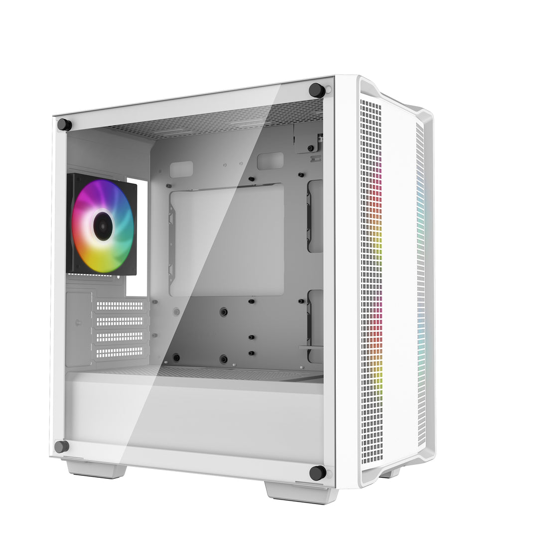DeepCool CC360 WH ARGB | Micro-ATX PC case | 3 x 120mm fans | White