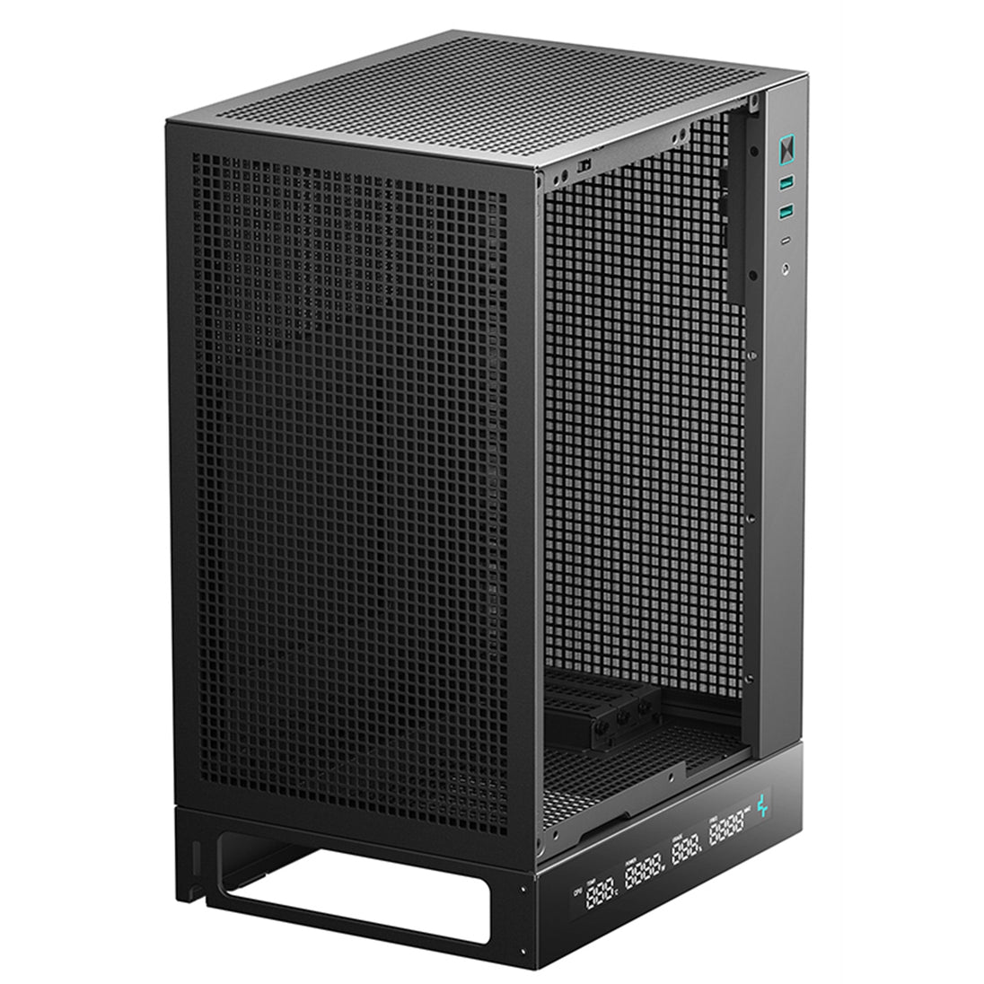 DeepCool CH170 DIGITAL | Mini-ITX PC case | Built-in CPU/GPU display | Black